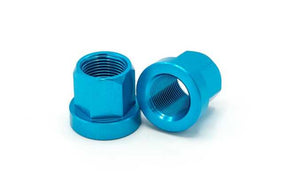 THEORY ALUMINUM ALXW NUTS - 14X1mm AXLE NUTS HUBTH800014BLU