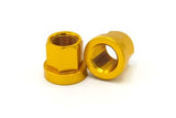 THEORY ALUMINUM ALXW NUTS - 14X1mm AXLE NUTS HUBTH800014BLU