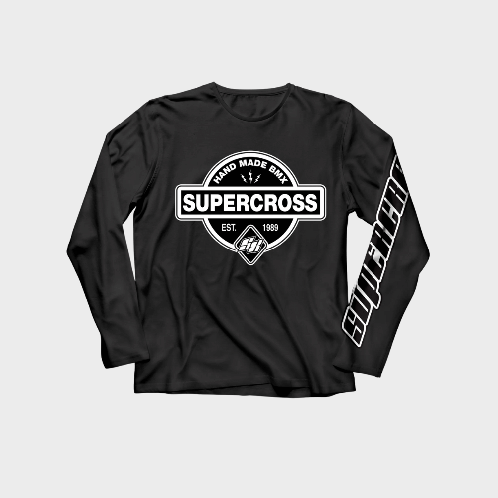 Supercross BMX | Long Sleeve Hand Made T-Shirt Apparel SXT-LS-YSK