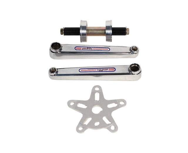 PROFILE RACING VINTAGE BOX CHROME CRANKSET CRANKS RETROC175