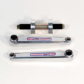 PROFILE RACING VINTAGE BOX CHROME CRANKSET CRANKS RETROC175