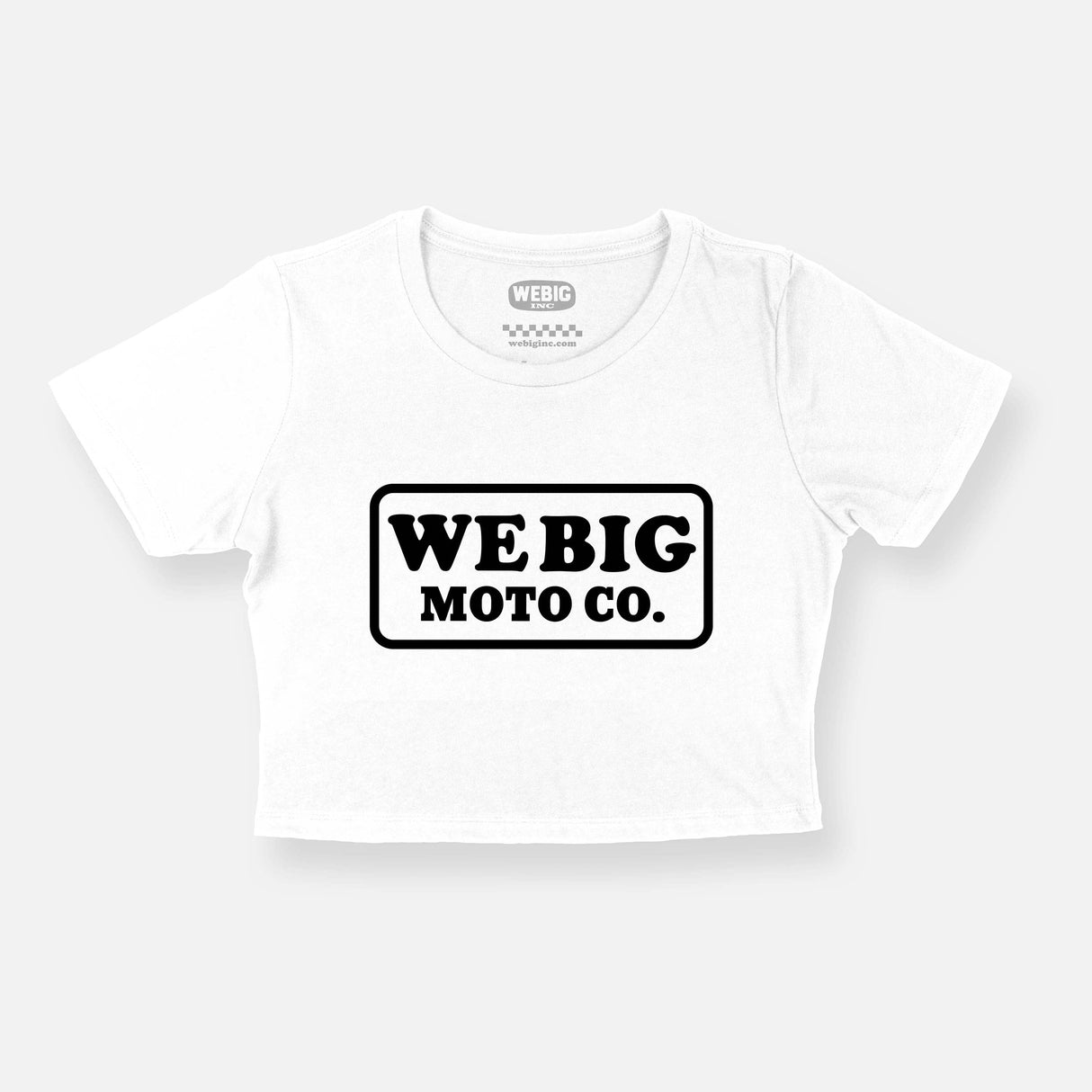 WEBIG MOTO CO CROP TEE WHITE T-Shirts WWE8693S