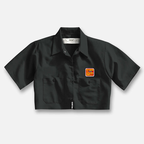 WOMENS BORN TO RAISE HELL INDUSTRIAL CROP MECHANICS SHIRT T-SHIRTS WWO12137S