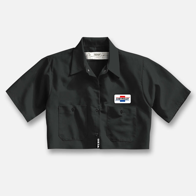WOMENS CHEVY CROP MECHANICS SHIRT SHIRT WWO12245S
