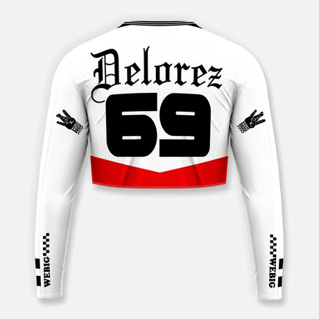 OLDE ENGLISH WOMENS CROP JERSEY NAME & NUMBER PRINTING MOTO JERSEY WOL12419S