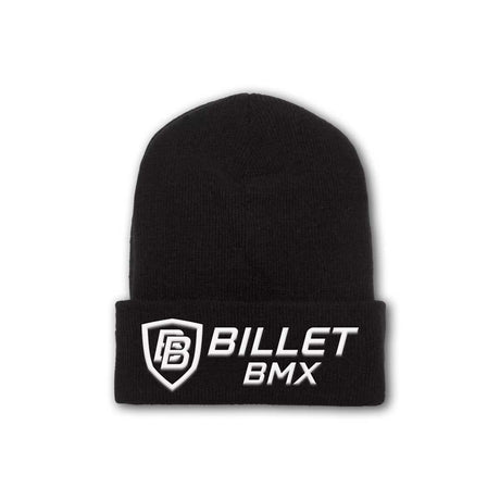 BILLET BMX CLASSIC LOGO CUFFED KNIT BEANIE BLACK BIL1501KC-2-BLK-WHT
