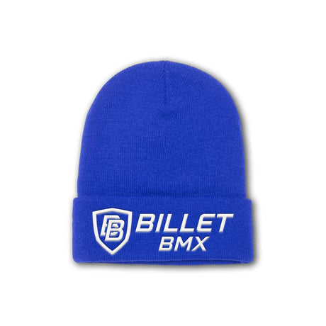 BILLET BMX CLASSIC LOGO CUFFED KNIT BEANIE BLUE BIL1501KC-2-BLU-WHT
