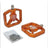 BILLET BMX SHIELD PLATFORM PEDAL SET 9/16 PEDALS BIL-PED-PLAT-SHIELD-RED