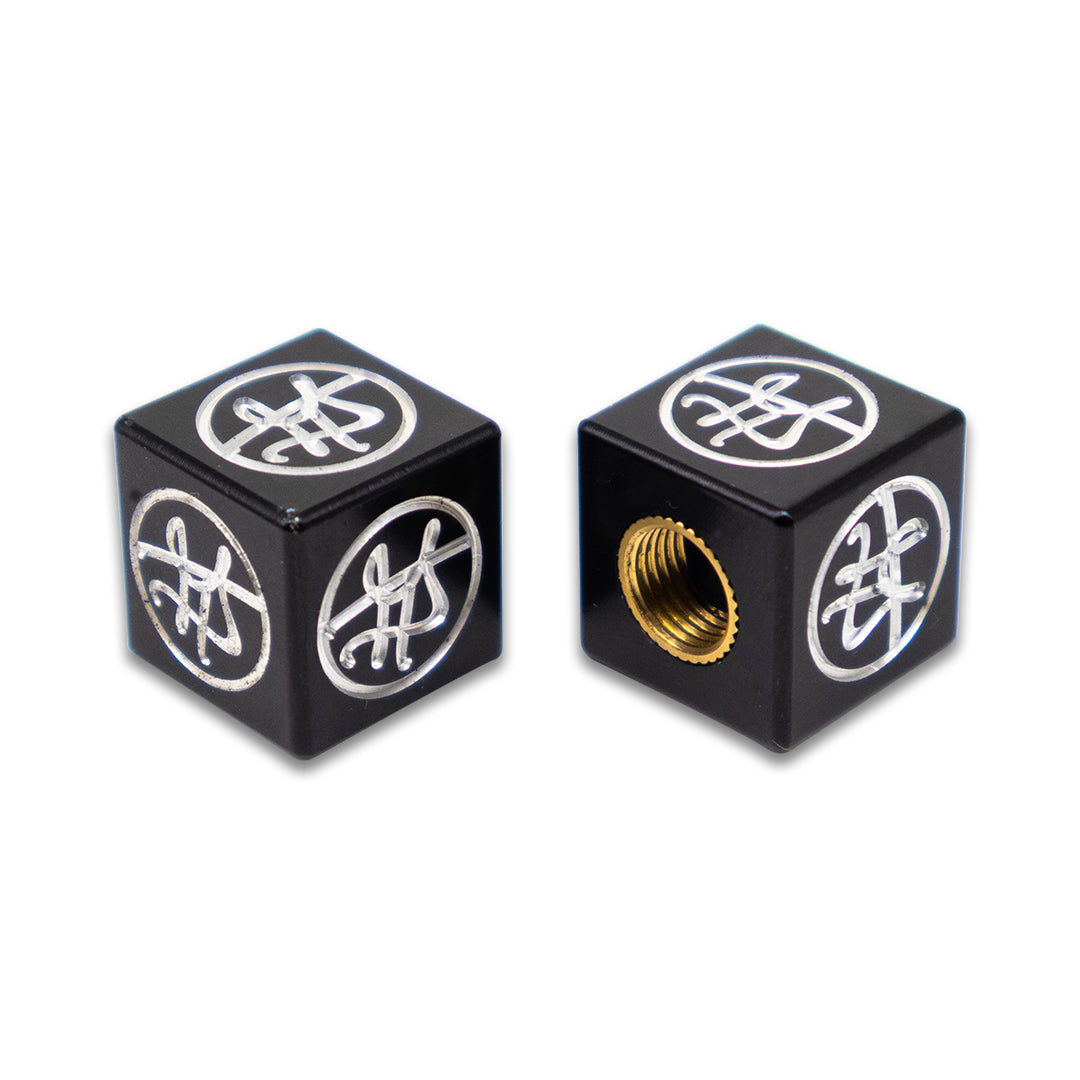 GARY TURNER GT X BILLET BMX Full Size Dice Valve Stem Caps (2 Pack)