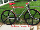 Premium 29″ CNC BMX Cruiser 5-Spoke Alloy Rims Bicycle Sealed Wheel Set, Gloss Black, Non CNC for Disc Brakes sku-37549364117675