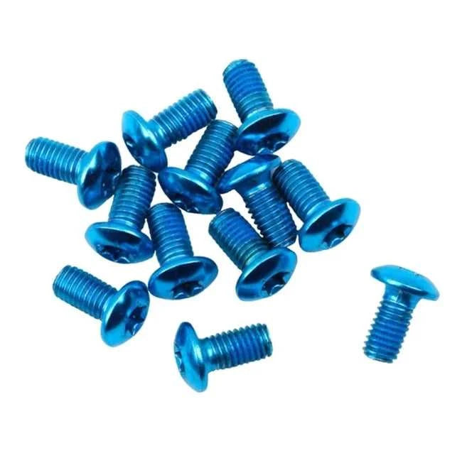 MILES WIDE BRAKE ROTOR BOLTS - 12 PACK BRAKE ROTOR BOLTS BRAMW1000BLU