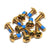 MILES WIDE BRAKE ROTOR BOLTS - 12 PACK BRAKE ROTOR BOLTS BRAMW1000BLU
