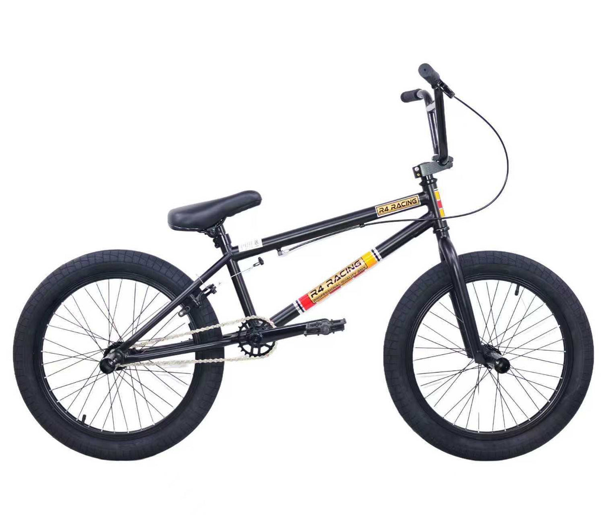 2026 R4 20 Inch BMX Bicycle Stunt Freestyle Sealed Hubs with pegs, Black 20” BMX Bikes sku-45712756113579