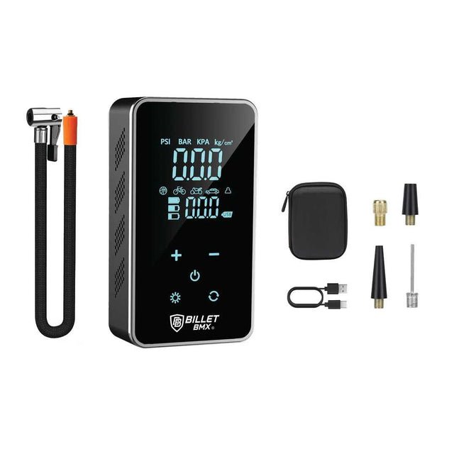 BILLET BMX PORTABLE TIRE PUMP - WIRELESS AIR COMPRESSOR + USB POWER BANK BIL-AIRPUMP