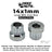 BILLET BMX Deez Nuts 12 Point Bike Axle Nuts 14x1mm (2-Pack) Bicycle Axle Nut BIL-DZNUT-14X1-12-RED