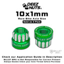 BILLET BMX Deez Nuts 12 Point Bike Axle Nuts 10X1mm (2-Pack) Bicycle Axle Nut BIL-DZNUT-10x1mm-12-BLK