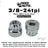 BILLET BMX Deez Nuts 12 Point Bike Axle Nuts 3/8"-24 tpi (2-Pack) Bicycle Axle Nut BIL-DZNUT-38X24-12-BLK