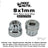 BILLET BMX Deez Nuts 12 Point Bike Axle Nuts 9x1mm SPECIAL SIZE FOR ZOOZ FRONT (2-Pack) Bicycle Axle Nut BIL-DZNUT-9X1-12-BLK
