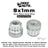 BILLET BMX Deez Nuts 12 Point Bike Axle Nuts 9x1mm SPECIAL SIZE FOR ZOOZ FRONT (2-Pack) Bicycle Axle Nut BIL-DZNUT-9X1-12-BLK
