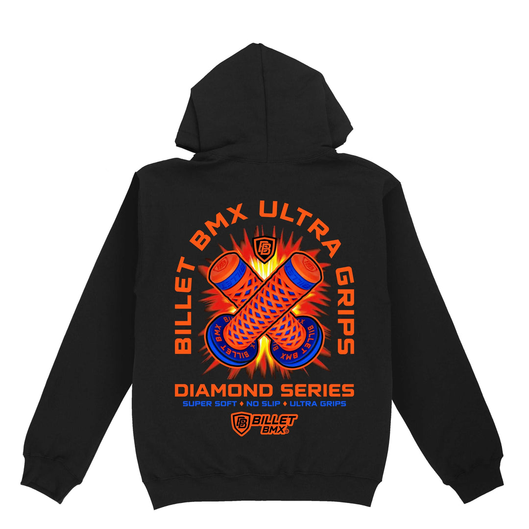 BILLET BMX ULTRA GRIPS DIAMOND SERIES HOODIE BLACK (Copy) Pull Over Hoodie BIL-HOODIE-DIAMONDGRIPS-BLK-S