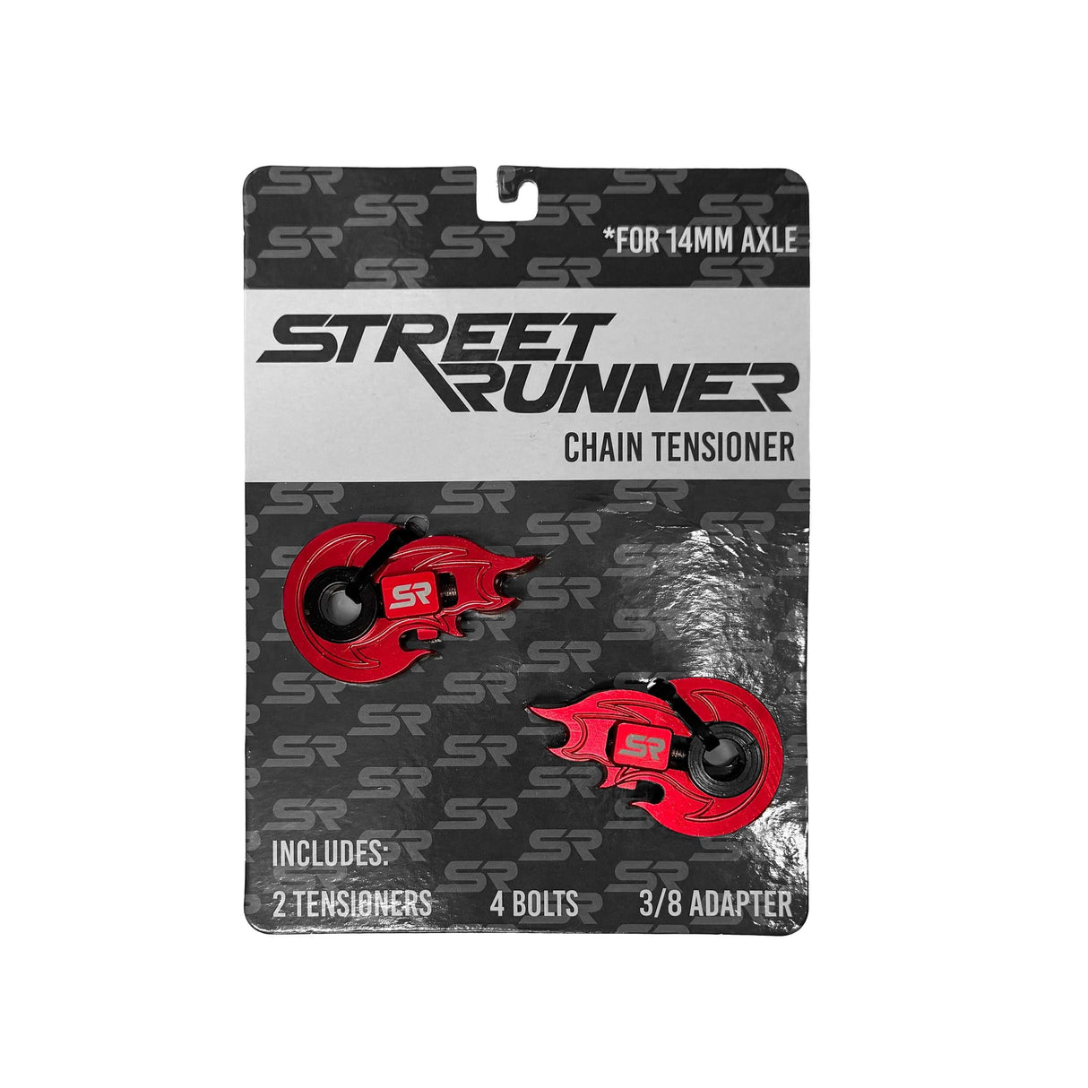 SR Flame Tensioners - Pair Red Bicycle Small Parts sku-50951486308634