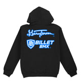 GARY TURNER X BILLET BMX LOGO PULL OVER HOODIE BLACK BIL-HOODIE-GARYTURNER-BLK-S