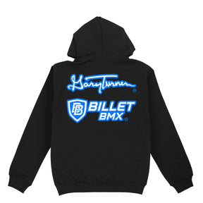 GARY TURNER X BILLET BMX LOGO PULL OVER HOODIE BLACK BIL-HOODIE-GARYTURNER-BLK-S
