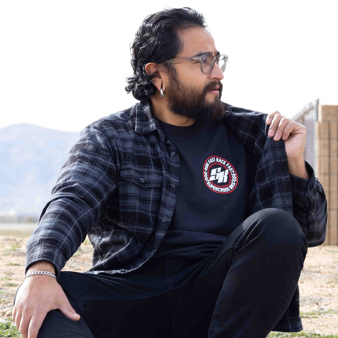 Supercross BMX | Speed Checks T-Shirt Apparel SXT-SCT-YLG