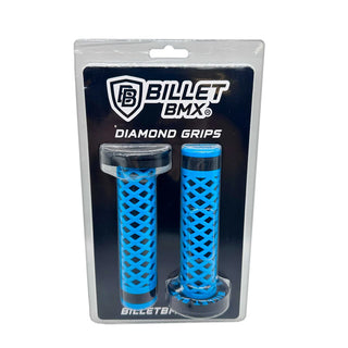 Billet BMX Ultra Grips Diamond Series handlebar grips with donuts