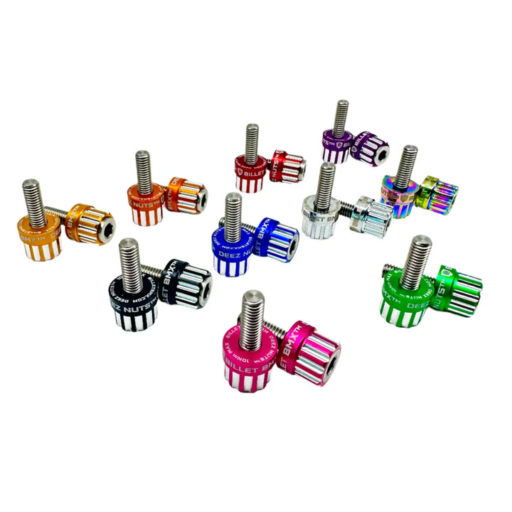 BILLET BMX Deez Nuts 12 Point Brake Bolts for V-Brakes and Disc Brakes (2 Pack)