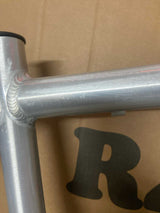 R4 Retro 6061 Aluminum 29" Pro BMX Frame & Chrome Fork, Raw W/ Clear Coat Decals Included BMX Frames sku-41549724254379