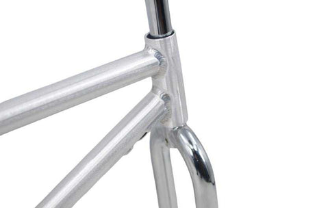 R4 Retro 6061 Aluminum 29" Pro BMX Frame & Chrome Fork, Raw W/ Clear Coat Decals Included BMX Frames sku-41549724254379
