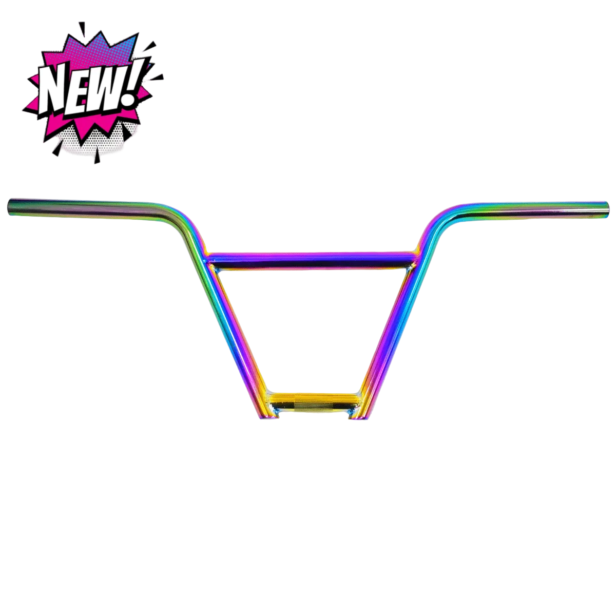 R4 BMX Four Piece 4130 Chromoly Handlebar 9.5" Rise, Oil Slick BMX Handlebars 51