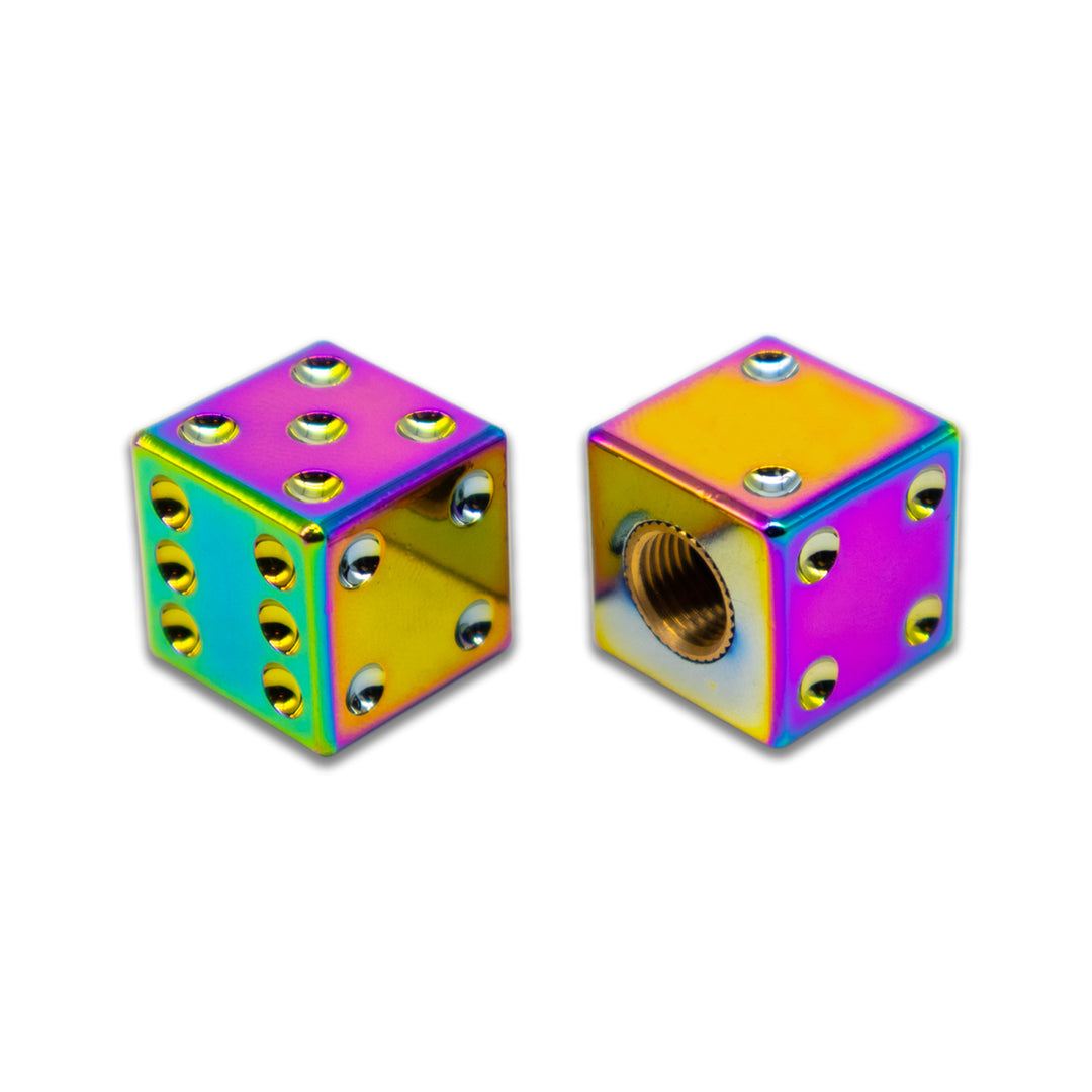 BILLET BMX Full Size Dice Valve Stem Caps (2 Pack)