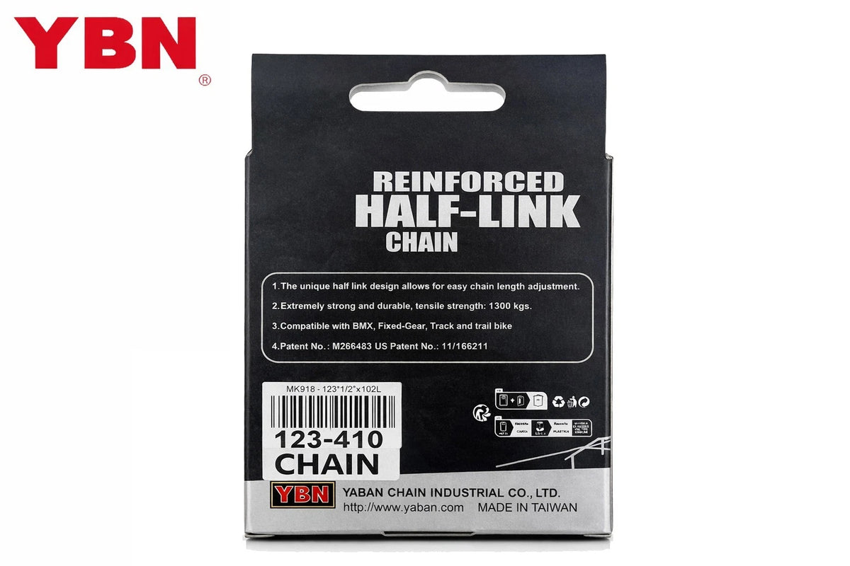 YBN BMX CHAIN HALF LINK MK918 1/2X1/8 112L