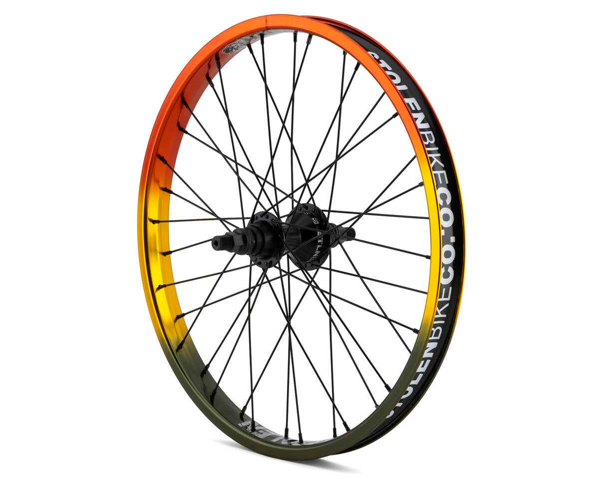 20" RAMPAGE REAR FREECOASTER WHEELS RASTA Bicycle Wheels S2489