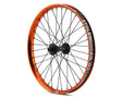 20" RAMPAGE PRO STREET FRONT FEMALE AXLE WHEEL, ORANGE / BLACK SPLATTER Bicycle Wheels S2497