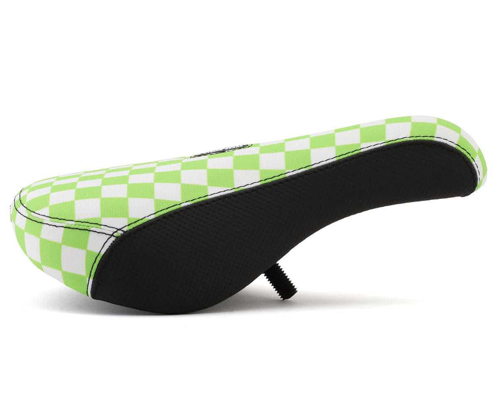 FAST TIMES XL PIVOTAL SEAT GREEN CHECKERBOARD Bicycle Saddles S725