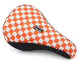FAST TIMES XL PIVOTAL SEAT ORANGE CHECKERBOARD Bicycle Saddles S726