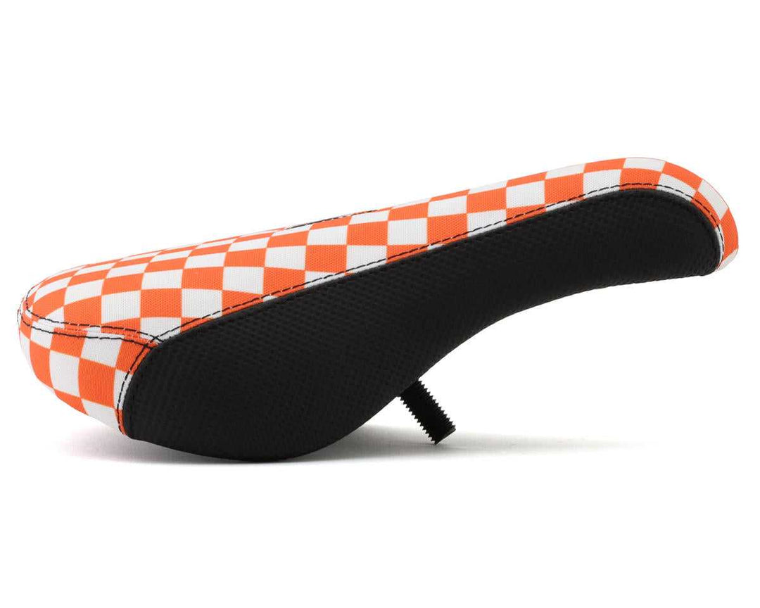 FAST TIMES XL PIVOTAL SEAT ORANGE CHECKERBOARD Bicycle Saddles S726