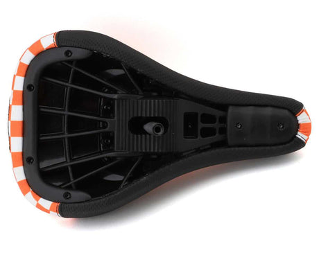 FAST TIMES XL PIVOTAL SEAT ORANGE CHECKERBOARD Bicycle Saddles S726