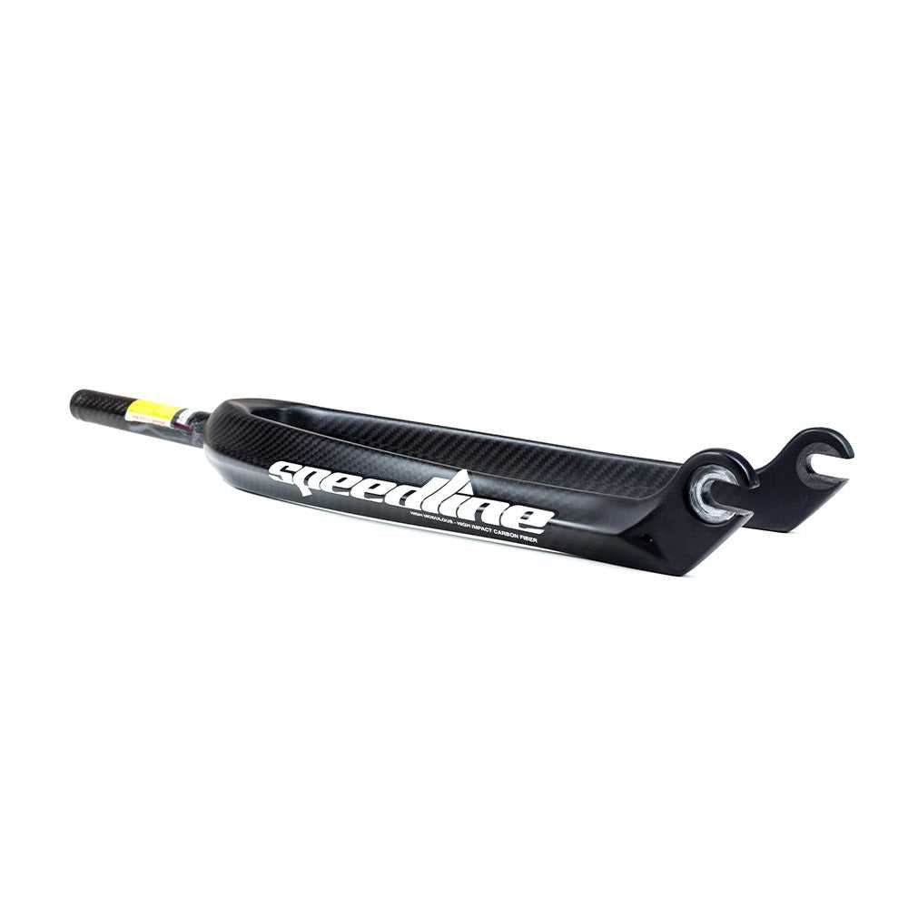 Speedline Parts | Elite Carbon Fiber BMX Junior and Junior Cruiser Race Fork - 3/8" Dropouts Forks SL-20J-BLK