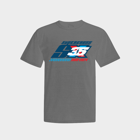 Supercross BMX | 35 Year Anniversary Logo T-Shirt Apparel SX-35-YLG