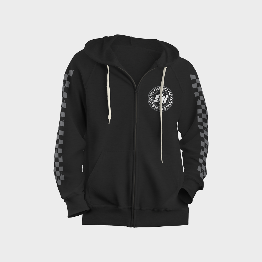 Supercross BMX | Speed Checks Full Zip Hoodie Apparel SX-LWH-XS