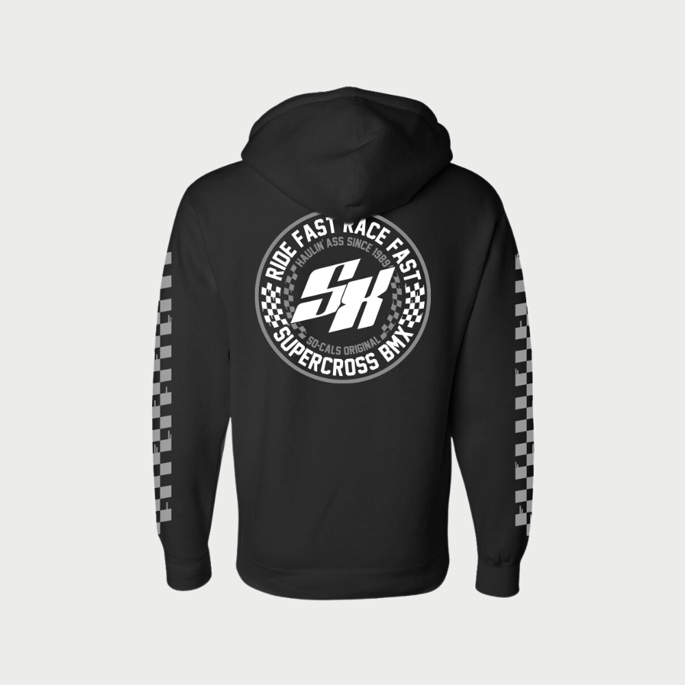 Supercross BMX | Ride Fast Race Fast Pullover Hoodie Apparel SX-RFRF-BXS