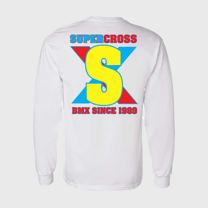 Supercross BMX | Long Sleeve Retro T- Shirt Apparel SX-YLT-RET