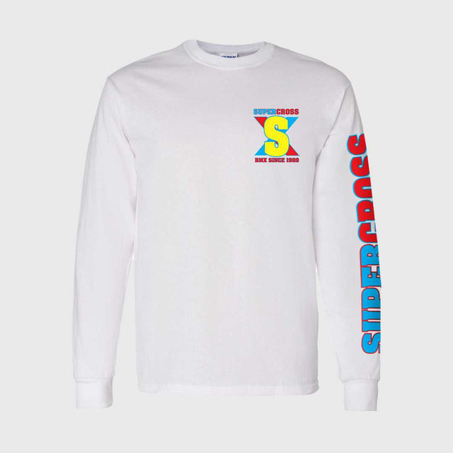 Supercross BMX | Long Sleeve Retro T- Shirt Apparel SX-YLT-RET