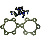1 Set of R4 BMX 24″ 26″ 29″ Mag Wheels Aluminum Hub Covers Set W/ Screws, Black sku-37549395673259
