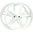 R4 Premium 29″ BMX 5-Spoke Alloy Bicycle Sealed Wheel set, White, Non CNC For Disc Brakes 29" BMX Mags 10