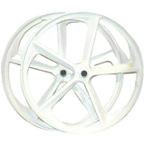 R4 Premium 29″ BMX 5-Spoke Alloy Bicycle Sealed Wheel set, White, Non CNC For Disc Brakes 29" BMX Mags 10